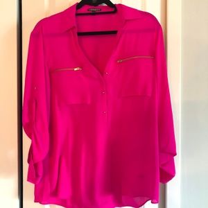 Hot hot pink blouse